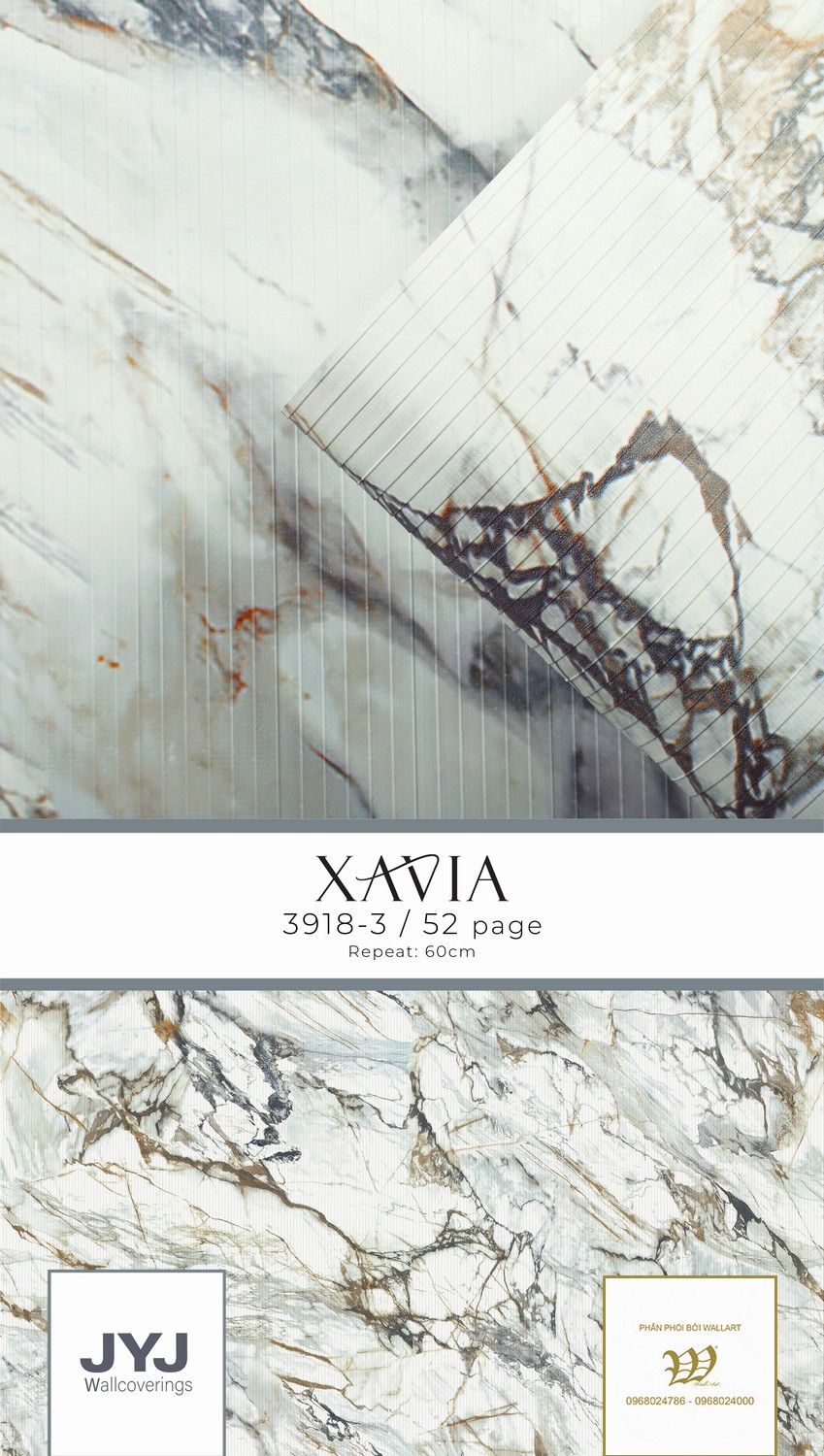 Giấy dán tường vân đá Xavia 3918-3